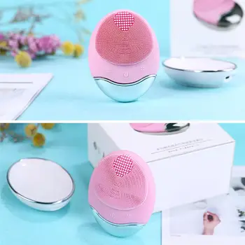 

Wireless Charge Electric Face Brush Anti Blackhead Face Skin Care Tool Bamboo Charcoal Silicone Facial Cleaning Massage Brush