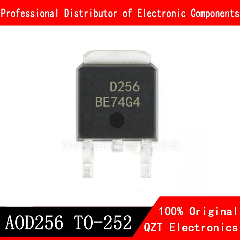 10pcs/lot New Aod256 D256 19A 150v N Channel MOS Tube Field Effect Transistor to-252 In Stock 5pcs irfp150npbf irfp150mpbf irfp250npbf irfp250mpbf to 247 n channel 100v 42a 200v 30a mosfet field effect transistor