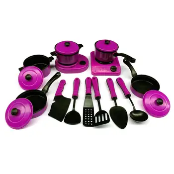 

13Pcs/Setnon-toxic environment friendly Simulation Kitchen Cooking Utensils Tableware Tools Children Kids Toy Funny to play