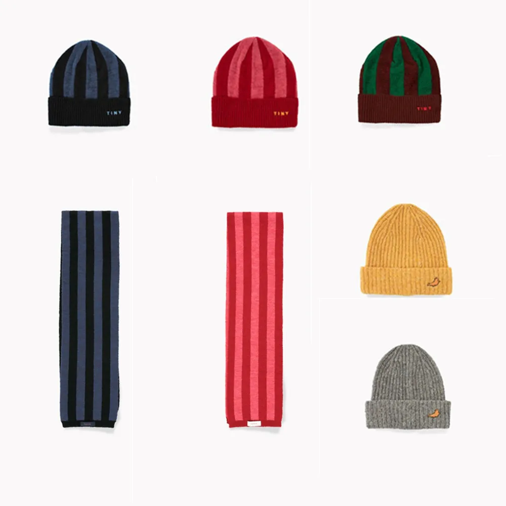 

Pre-sale Tiny Cottons 2019 New Autumn Toddler Boy Winter Hats Warm Wool Knit Wool Ball Newborn Girl Hat Baby Photography Props