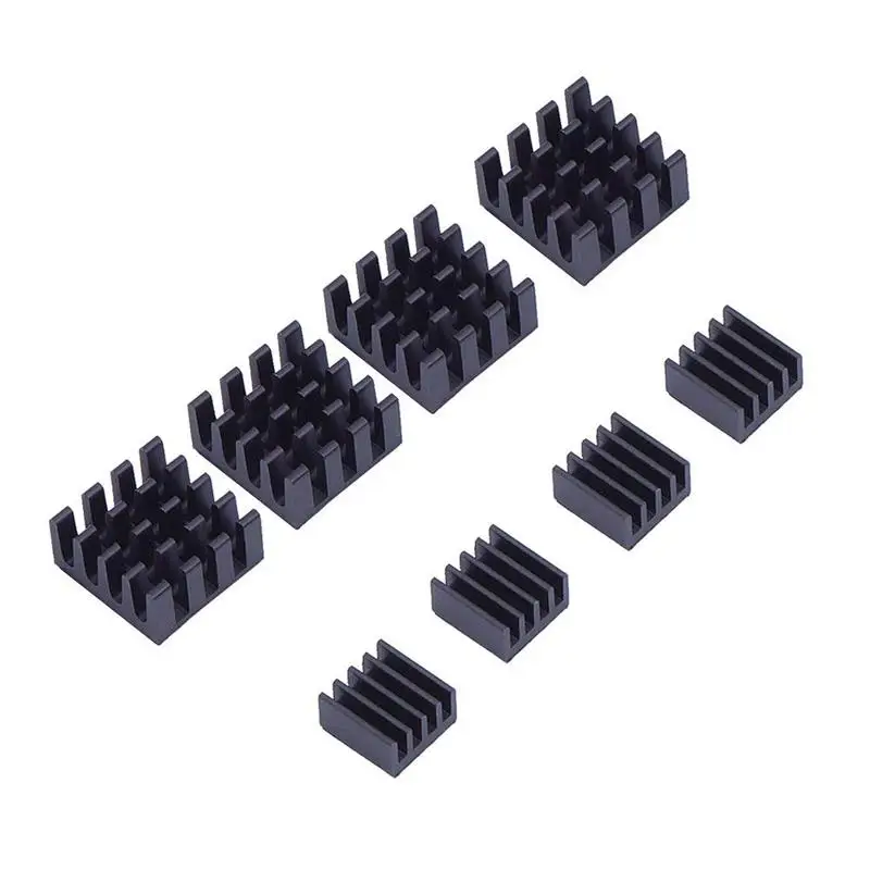 8 PCS for Raspberry Pi Aluminum Heatsink Heat Sink Computer Cooler Radiator For Electronic Chip Heat Dissipation Cooling Pads afbeelding