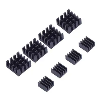 

8 PCS for Raspberry Pi Aluminum Heatsink Heat Sink Computer Cooler Radiator For Electronic Chip Heat Dissipation Cooling Pads