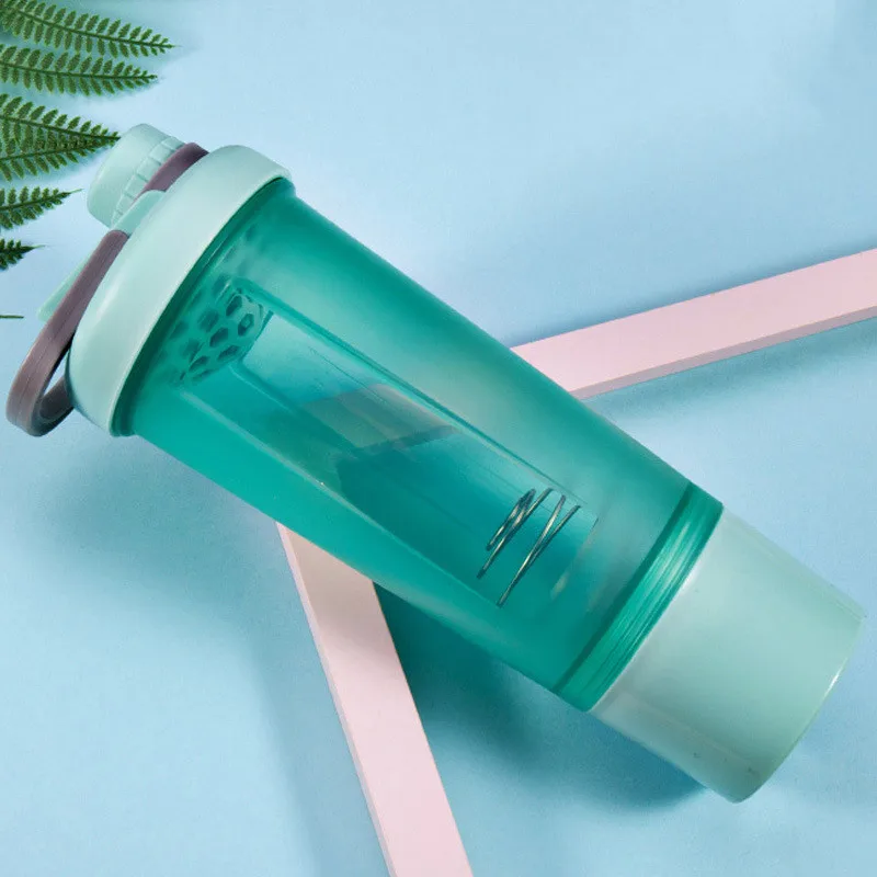 

Frosted Speed Shake Water Bottle 600ml Milkshake Speed Shake Plastic Sports Bottle BPA Free Portable Protein Powder Water Cup