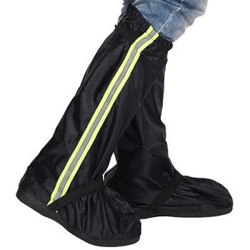 

Men Women Oxford Cloth Thick Bottom Bike Cycling Motorcycle Long Protectors Non Slip Rain Boot Outdoor Waterproof Shoe Cover