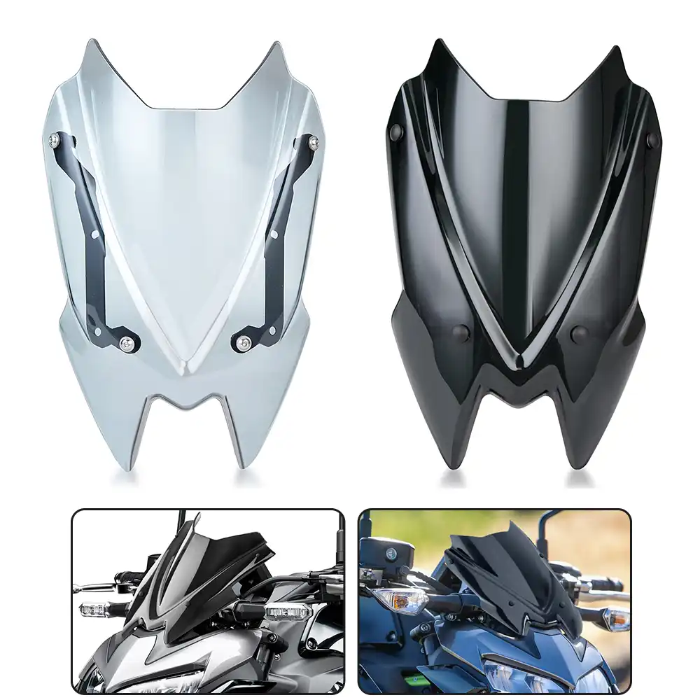 Z900フロントガラスアクセサリーkawasaki Z900 21フロントガラスカワサキz 900ウインドスクリーンと偏向器ブラケット Windscreens Wind Deflectors Aliexpress