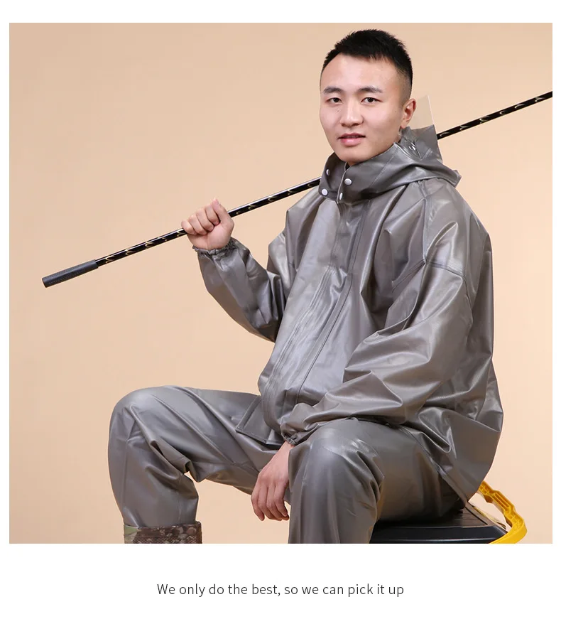 Manufacturers Direct Selling Spinning South Asia Raincoat Suit Work Site Labor Safety Waterproof Raincoat Set Split Type Raincoa