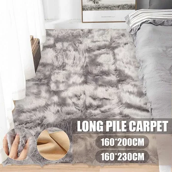 

Soft Fluffy Sheepskin Solid Carpet Non-slip Mat Area Rug For Living Room Soft Fluffy Child Bedroom Carpets Living Room Rug