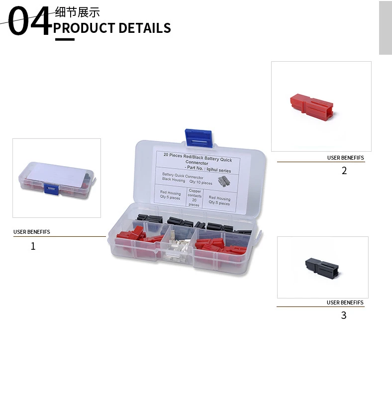 POUR Anderson Connecteur Prise 30/45A 600V Support Fixe Panneau Power