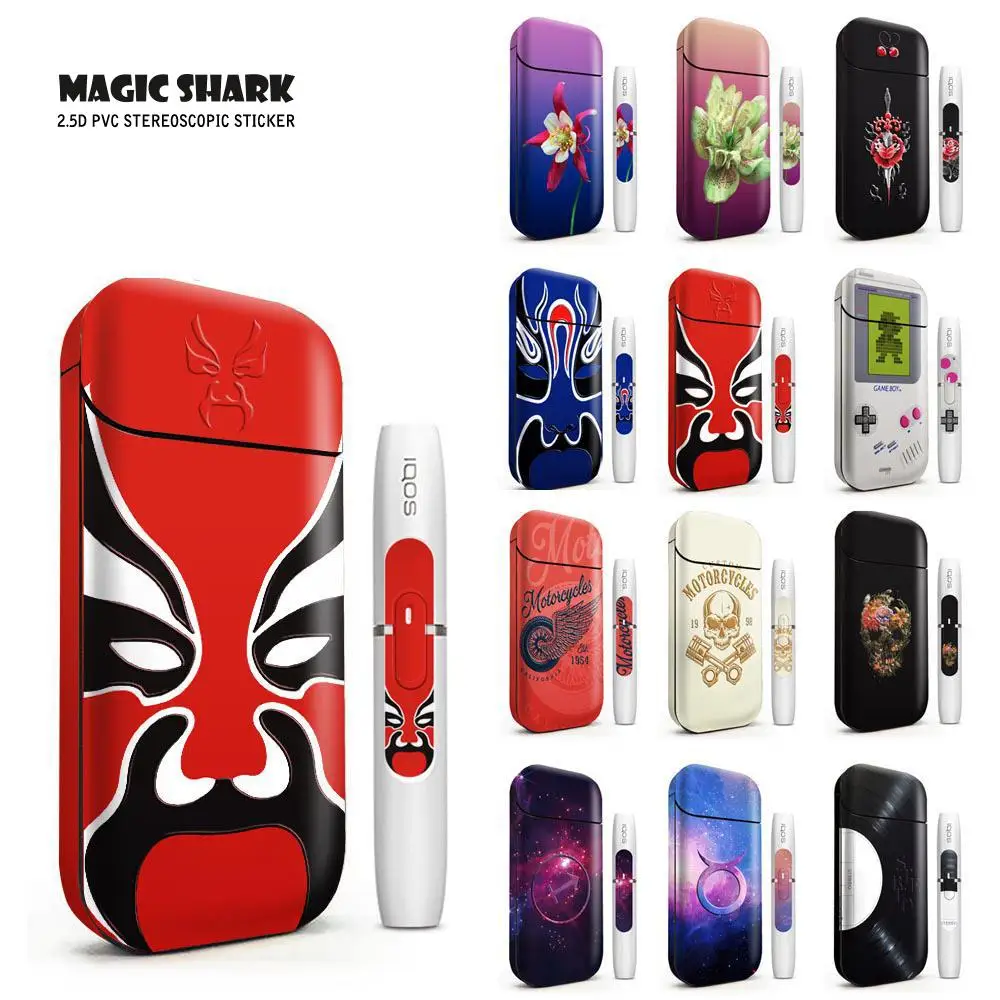 

Magic Shark Stereo Game Boy Skull Follow Disk Film Sticker for IQOS 2.4 Plus Skin E Cigarette for IQOS 2.4p Sticker 1850-1881