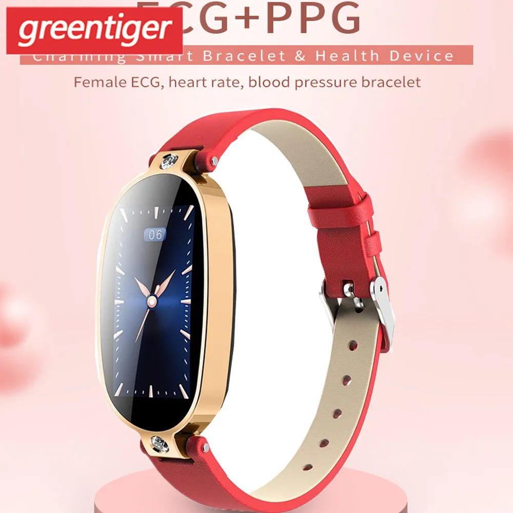 B79 женский умный Браслет PPG ЭКГ фитнес трекер здоровья браслет IP67