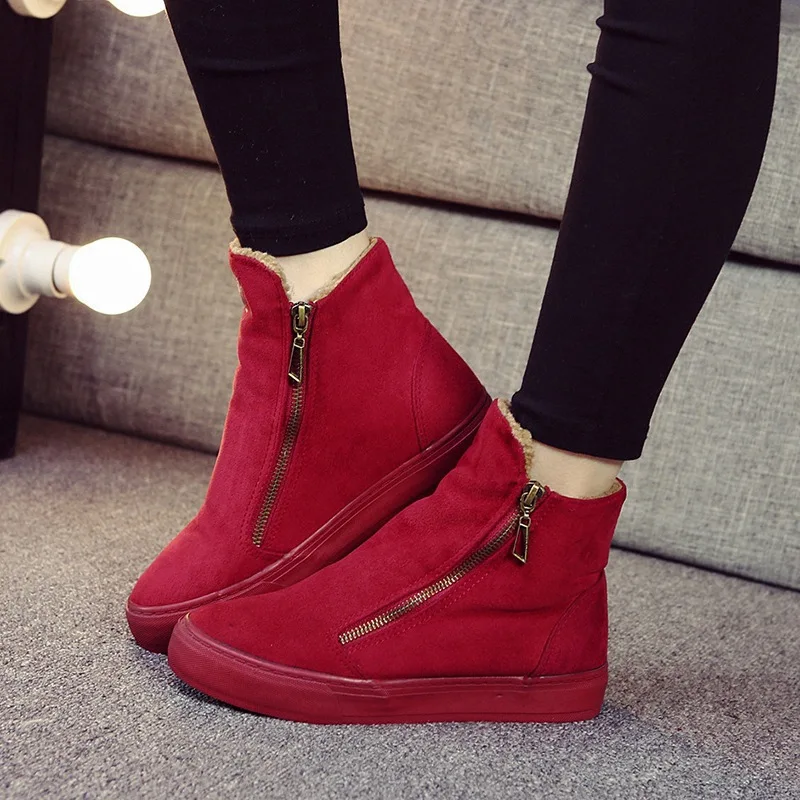 Najtaniej Buty zimowe śniegowe damskie buty zimowe Zip ciepłe pluszowe na mroźna zima moda buty damskie słodkie panie marka kostki Botas 2019