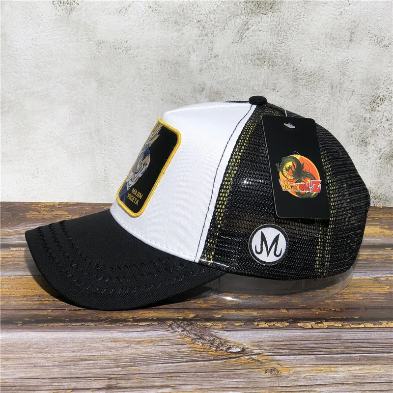Новая брендовая Кепка Dragon Ball Z VEGETA Snapback Trucker Dad Hat Мужская и женская кепка в стиле панк, хип-хоп, регулируемая косточка, сетчатая Кепка, Прямая поставка