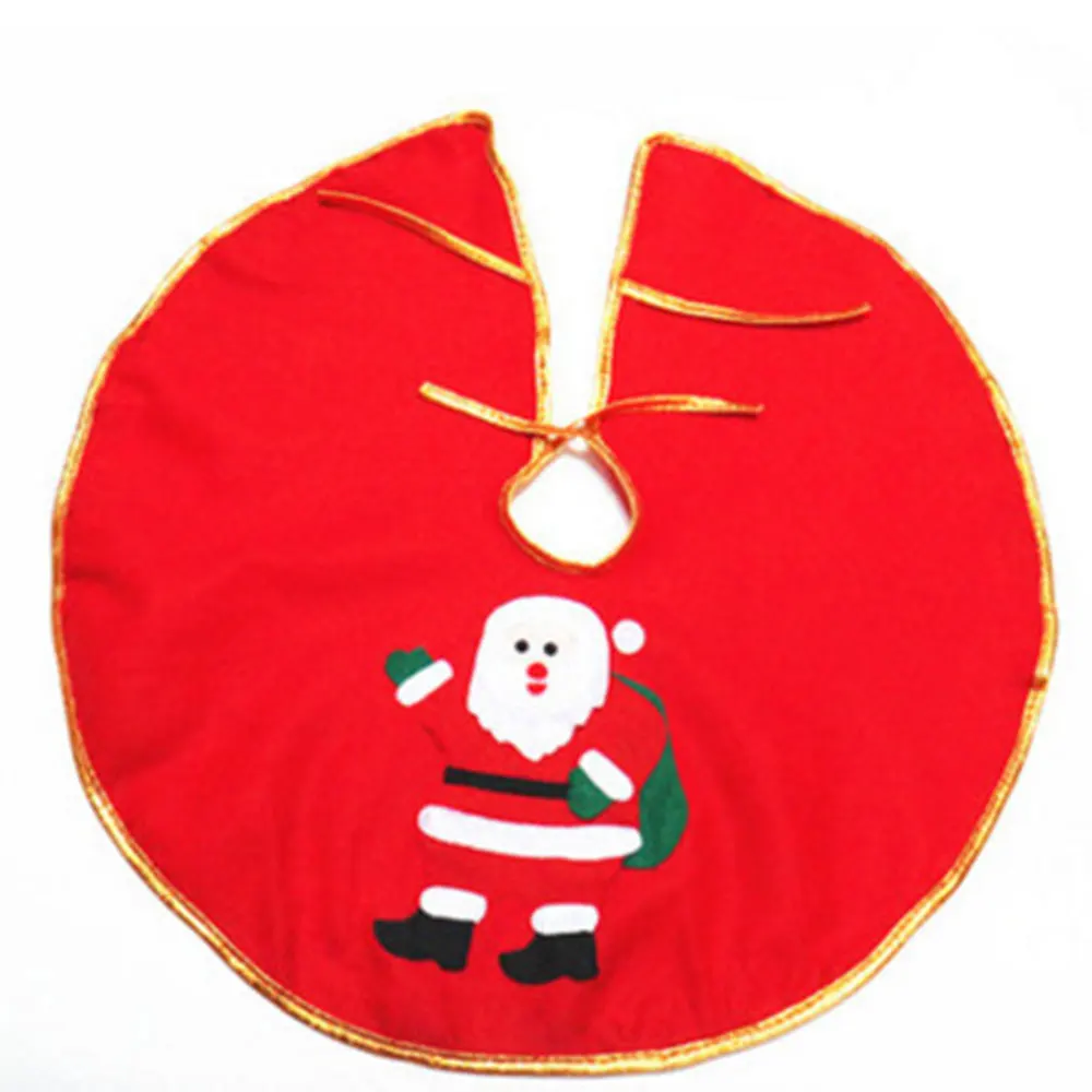 Объемная вышивка ковер Рождественская елка юбка нежный милый Премиум нетканый материал Санта дизайн золотые брюки для женщин