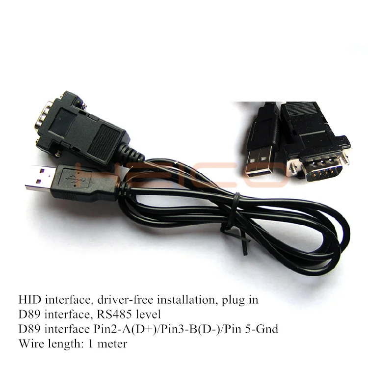 RS485 Serial to USB Keyboard Protocol Line Cable Converter for DB9 Interface HID Device