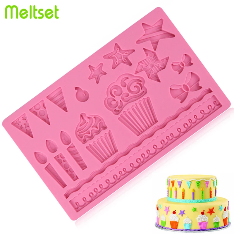 

Cartoon Silicone Mould Fondant Chocolate Jelly Candy Mold Cake Decorating Supplies DIY Bakware Tools