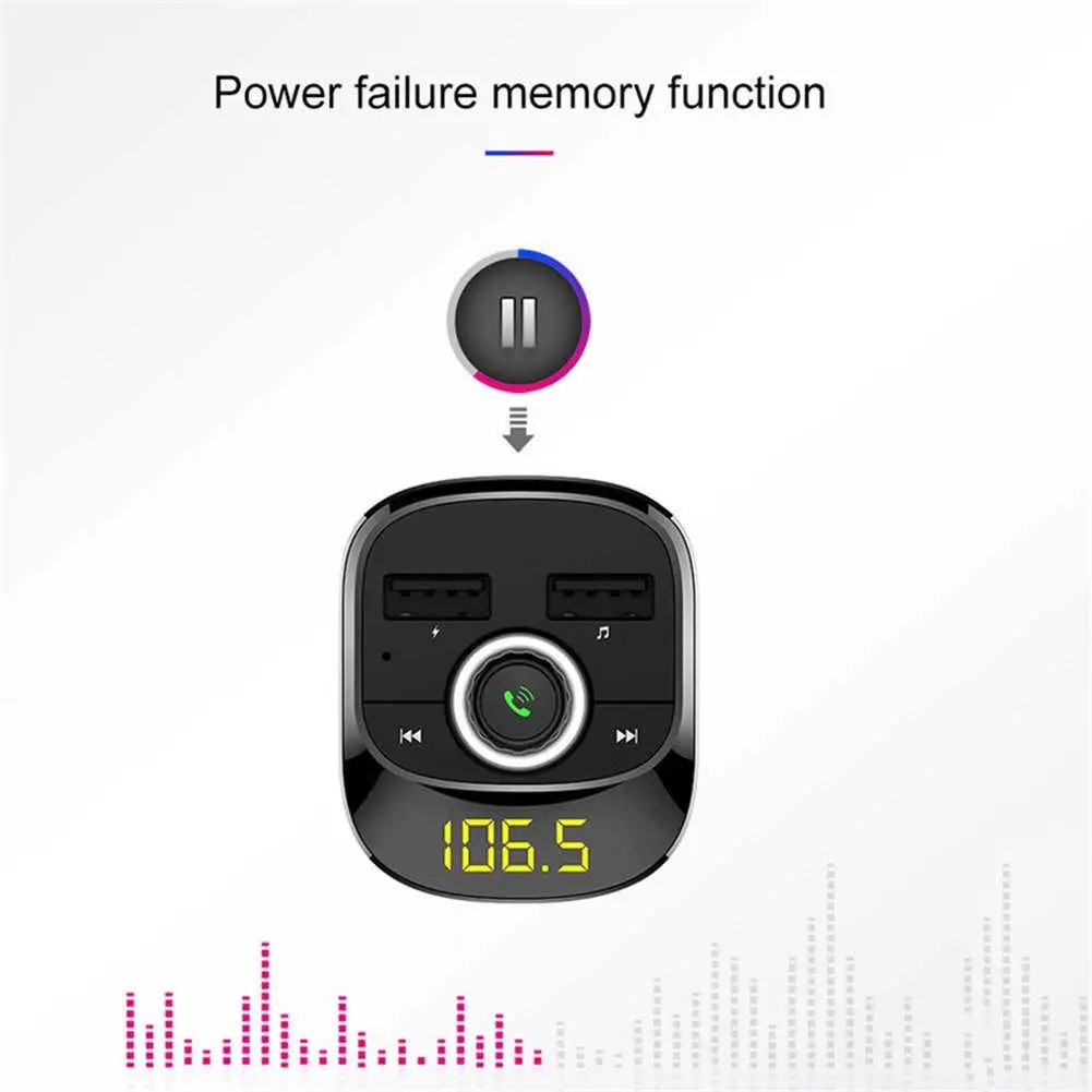 Новинка, fm-модулятор, Автомобильный MP3-плеер, Bluetooth, fm-передатчик, комплект, Hands-Free, 3.1A, двойной USB, автомобильное зарядное устройство type-c