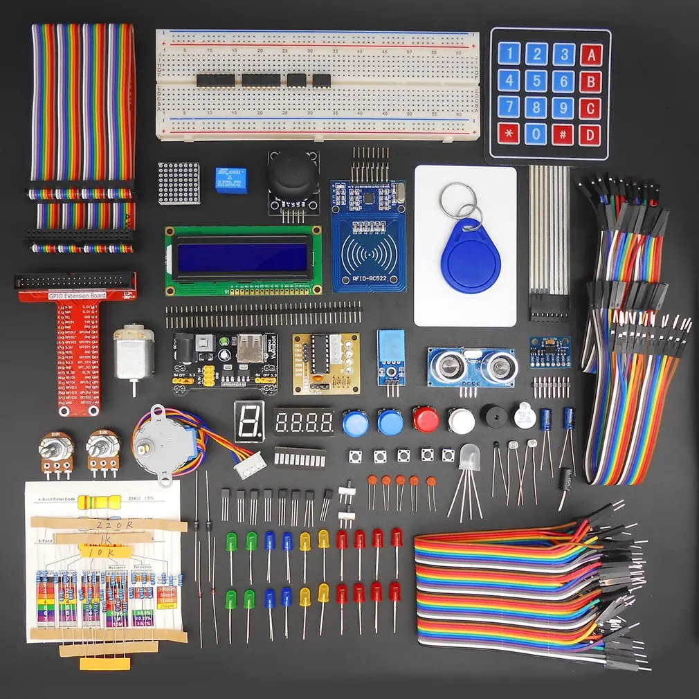 

RFID Starter Learning Kit T-Shaped GPIO Board DIY Kit for for Raspberry Pi 2 Model B Upgraded Version Learning Suite DIY Suites