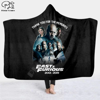 

Plstar Cosmos Fast Furious Newest Movie funny Hooded Blanket 3D full print Wearable Blanket Adults men women Einstein style-2
