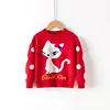 Girls Sweater 2022 Winter Autumn Children Clothing Baby Girl Knitwear Pullover Knitted Sweater Kids Cartoon Print Warm Sweaters ► Photo 3/6