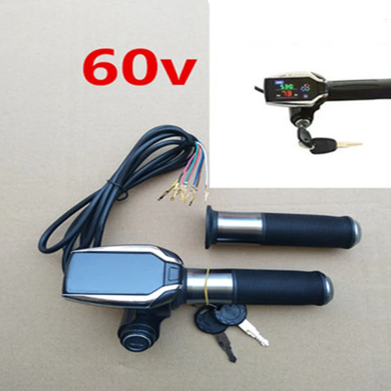 Elektrische Motorfietsen Accessoires Elektrische Citycoco Accessoires Lcd  scherm Elektrische Hoeveelheid Display 60V Handvat|Scooter Parts \u0026  Accessories| - AliExpress