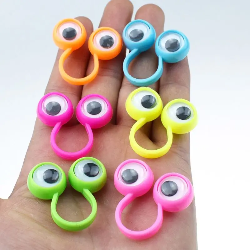 googly eye finger puppet rings