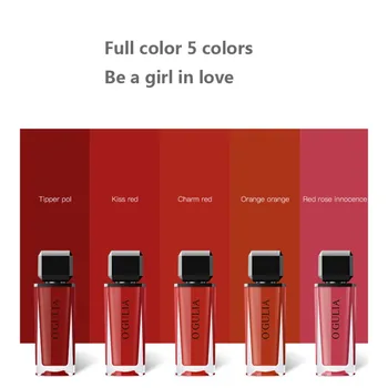 

Velvet Lip Gloss Waterproof Non-stick Cup Easy To Color Matte Lip Glaze Liquid Lipstick Easy To Apply Makeup Cosmetic R1