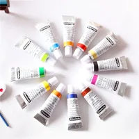 12PCS/Lot 1:12 Miniature Colorful Pigment Tube for Blyth OB11 BJD Doll House Drawing Decor Accessories 1