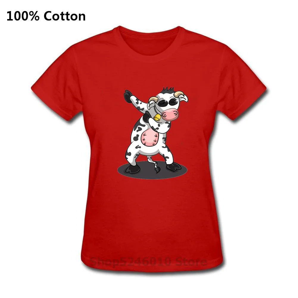 Потрясающая футболка Dab dancing Cow Женская забавная с изображением животного идея