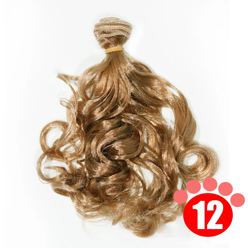 15cm Imitation Mohair Wigs Curly Hairpiece For 1/3 BJD/SD Uncle Blyth Doll DIY