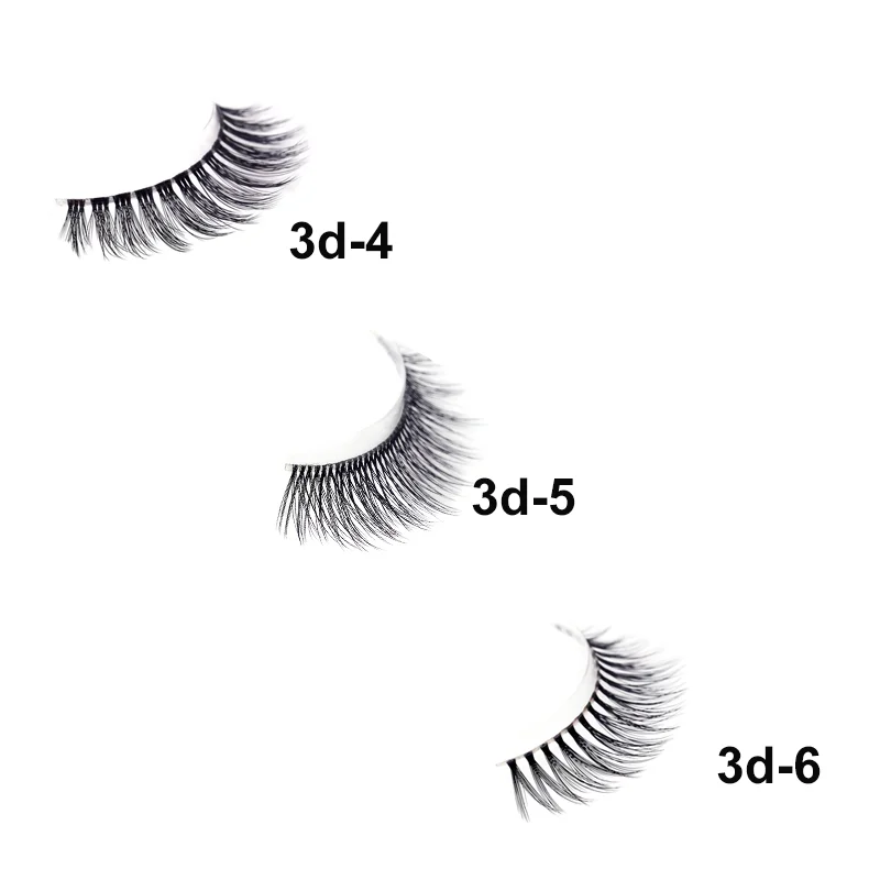 THINKSHOW 3D 3 Pairs Fake Lashes 8-12mm Luxurious 3D Natural Long False Eyelashes Profession False Eyelashes Makeup Handmade THINKSHOW 3D 3 Pairs Fake Lashes 8-12mm Luxurious 3D Natural Long False Eyelashes Profession False Eyelashes Makeup Handmade
