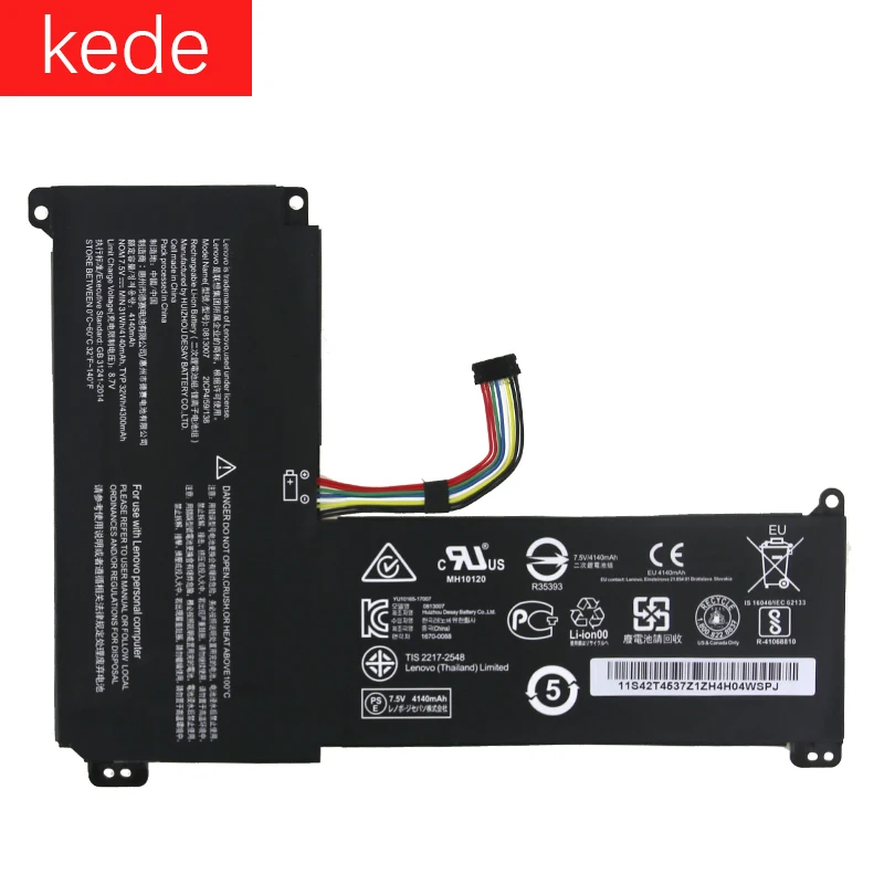 Kede 7,5 V 31Wh 0813007 Аккумулятор для ноутбука lenovo IdeaPad 120S серии Tablet 5B10P23779 2ICP4/59/138