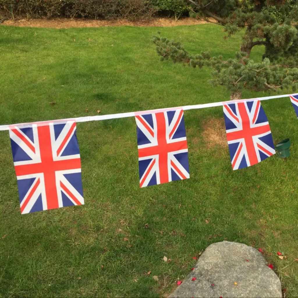 Горячая Распродажа 9m 20 шт. украшение для вечеринки Британский Джек двусторонний