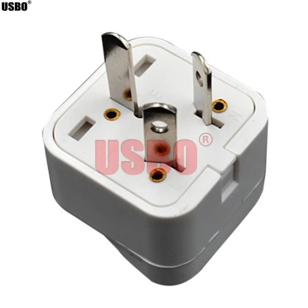 Black white universal AU UK US EU German France Israel Italy Swiss Brazil South Africa travel adapter plug socket converter