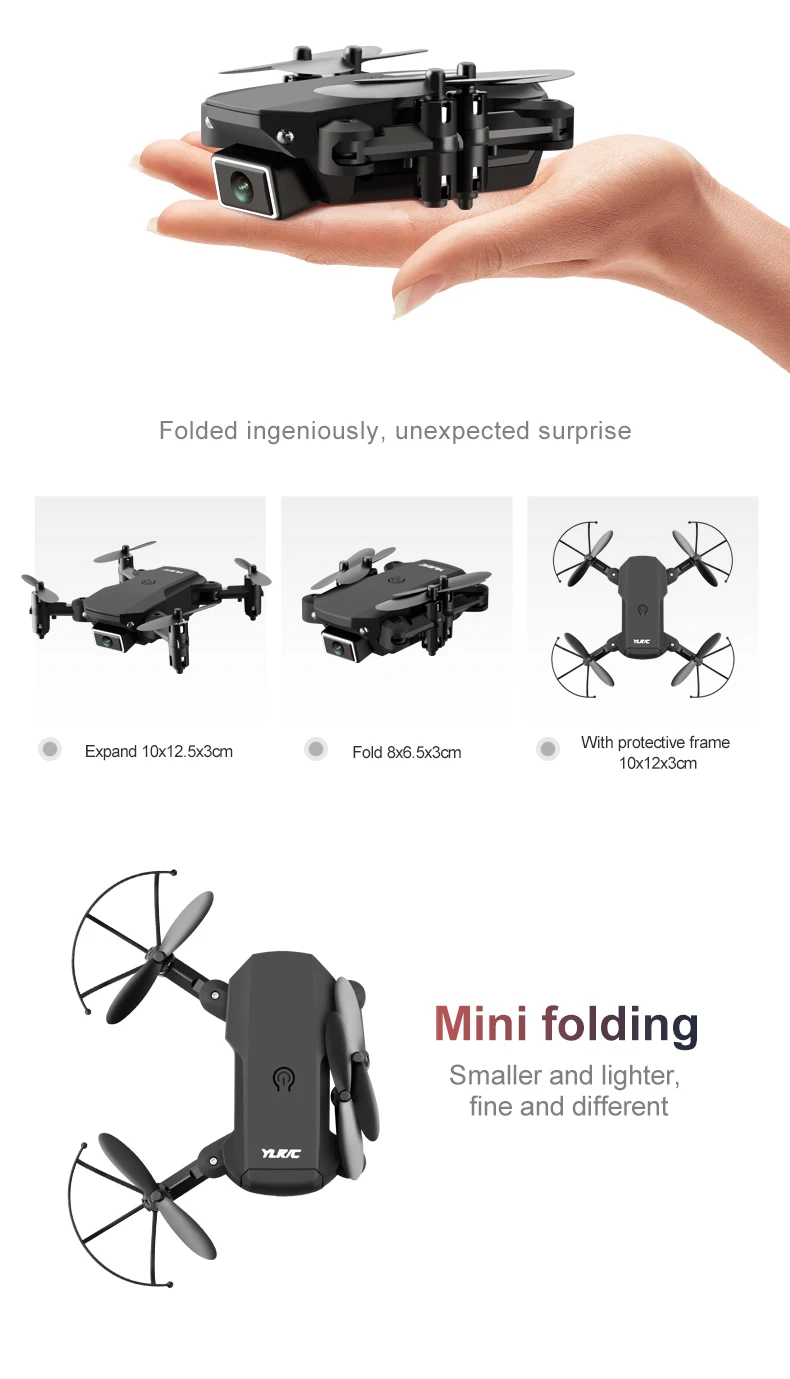 2021 Mini S66 Drone 4K HD Camera WiFi Fpv Air Pressure Altitude Maintenance 15 Min Battery Life Foldable Quadcopter Gift selfie drone