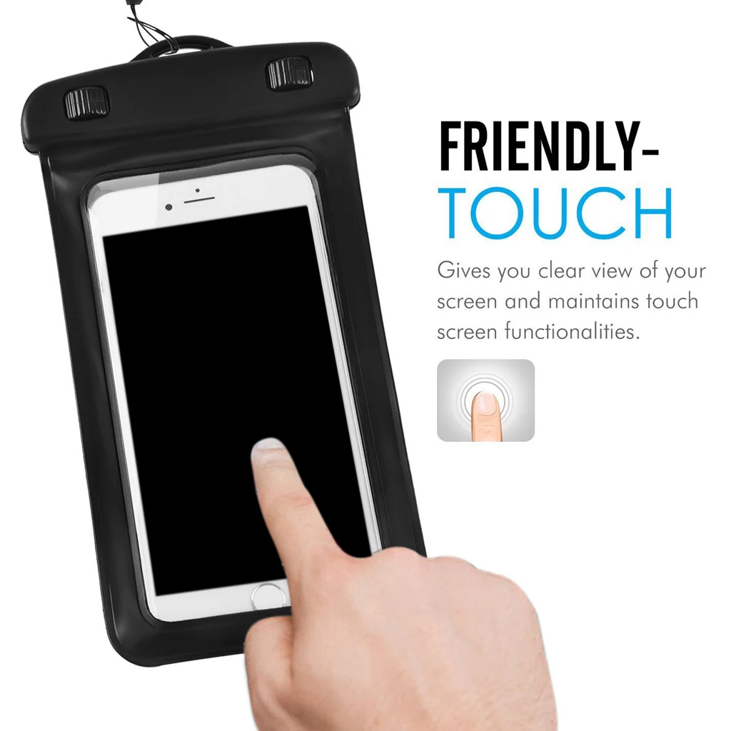 Waterproof Mobile Phone Bag Case Floating Air Bag Design Neck Strap Universal 6 Inches Phones Diving Equpment Set