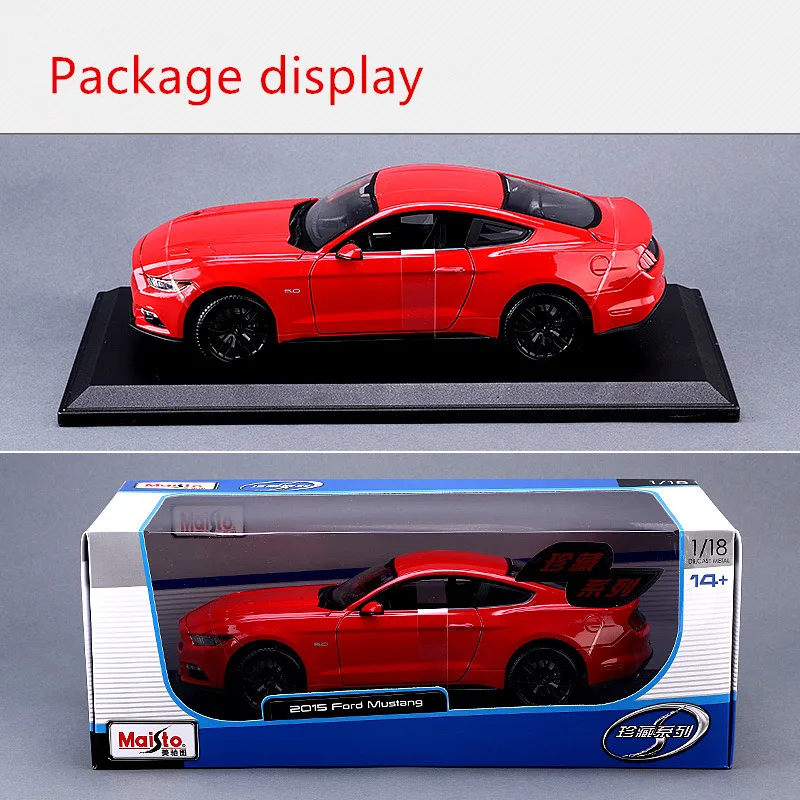 Maisto 1:18 Ford Mustang GT автомобильный брелок для автомобильных ключей имитационная