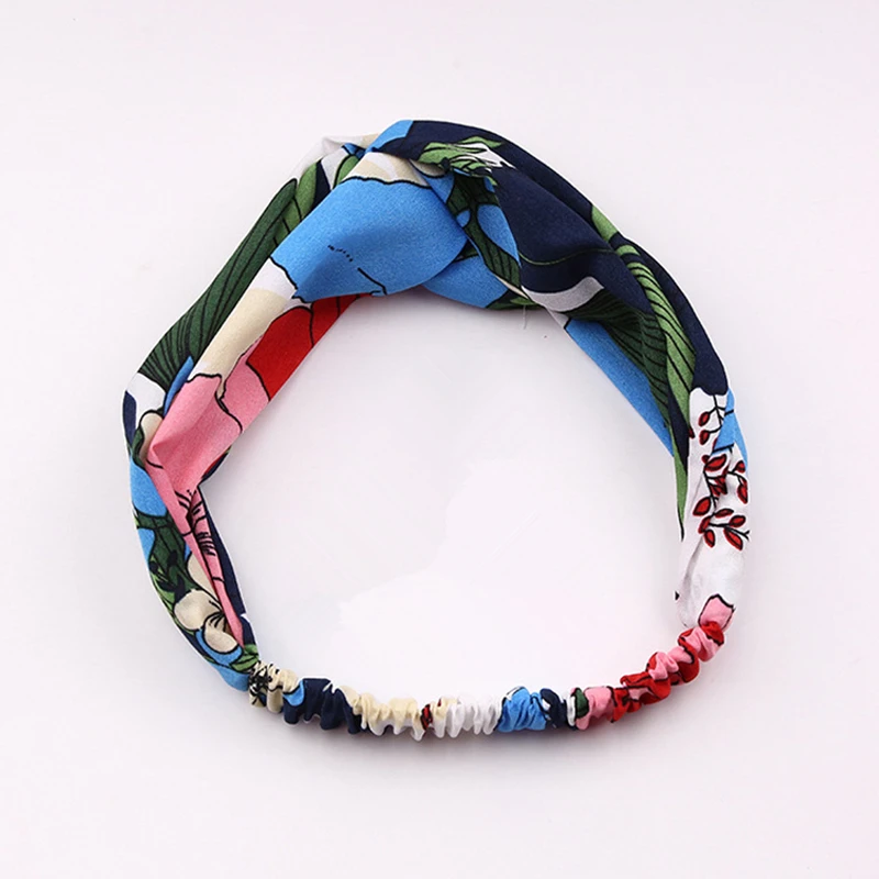 

8Seasons Fashion Headbands Vintage Geometric Pattern Multicolor Elastic Cotton Hair Jewelry Trendy Accessories For Women,1 PC