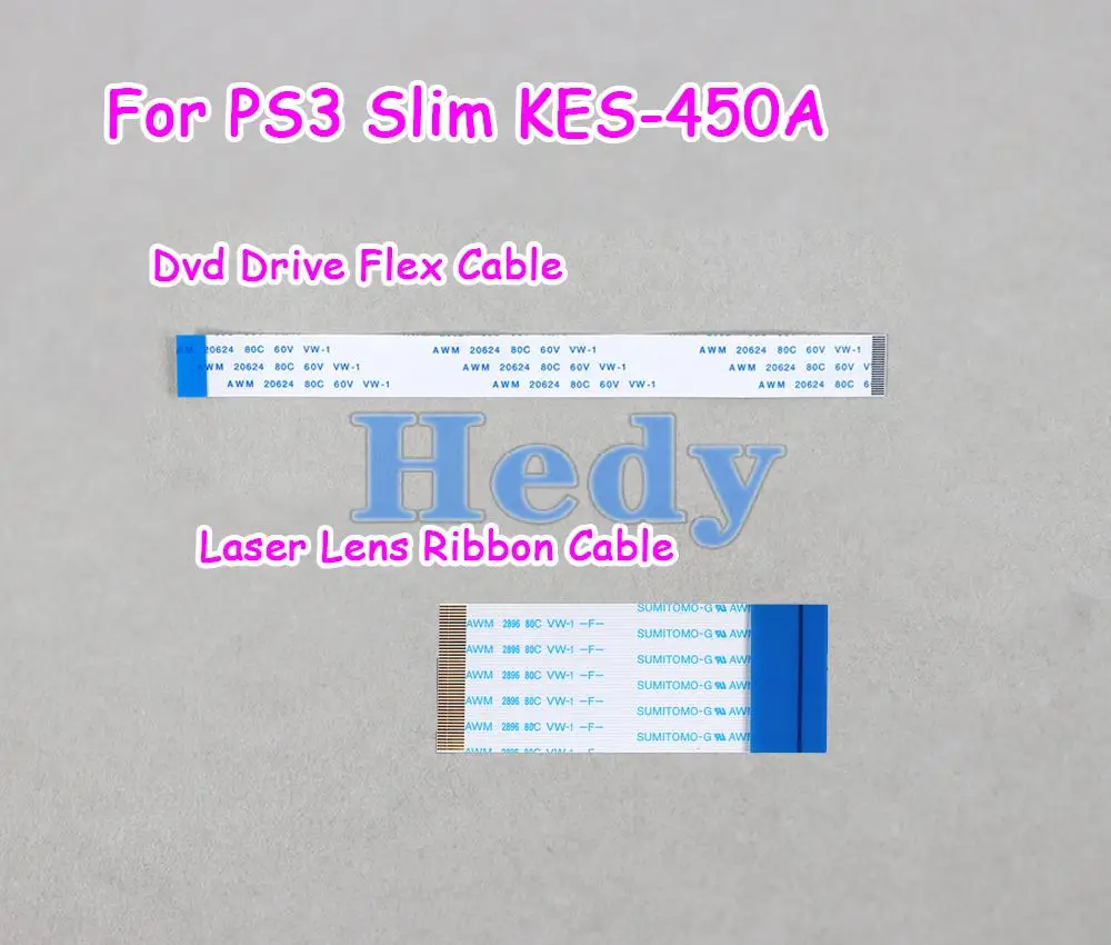 2PCS Dvd Flex Ribbon Cable For PlayStation 3 PS3 Slim KEM 450AAA KES