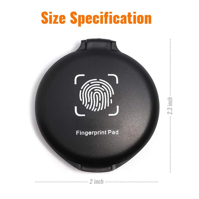 Fingerprint Ink Pad Portable Stamp Ink Pad Stamps Ink for Notary