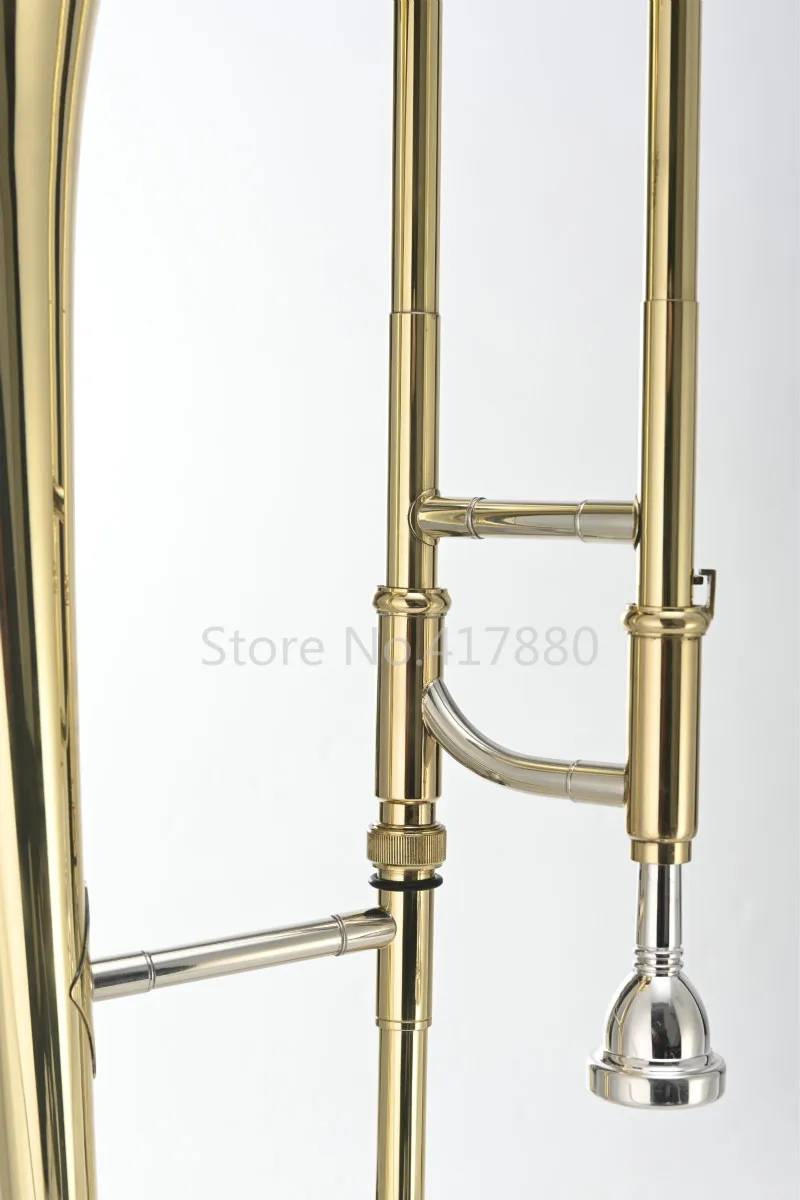 MARGEWATE MGT-220 Bb Мелодия теноровый тромбон высококачественный латунная Золотая политура музыкальный инструмент рог с футляром мундштук