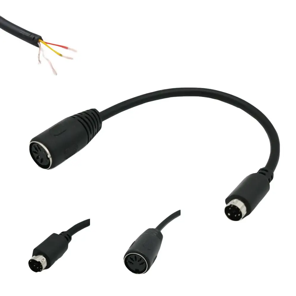 

1x 6Pin Mini-DIN (PS/2) Male To DIN 5Pin Female Adapter Connector Cable For Keyboard 15cm
