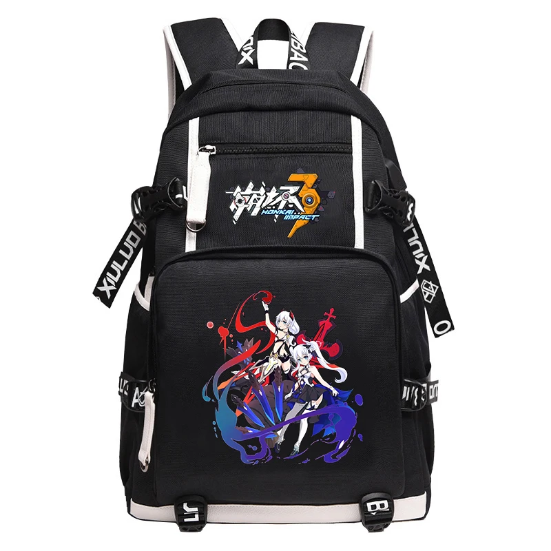 

Honkai Impact 3 Game Men Backpack Yae Sakura Cartoon School Bags Large Anime Bookbag Oxford Women Travel Bags Laptop Back Pack