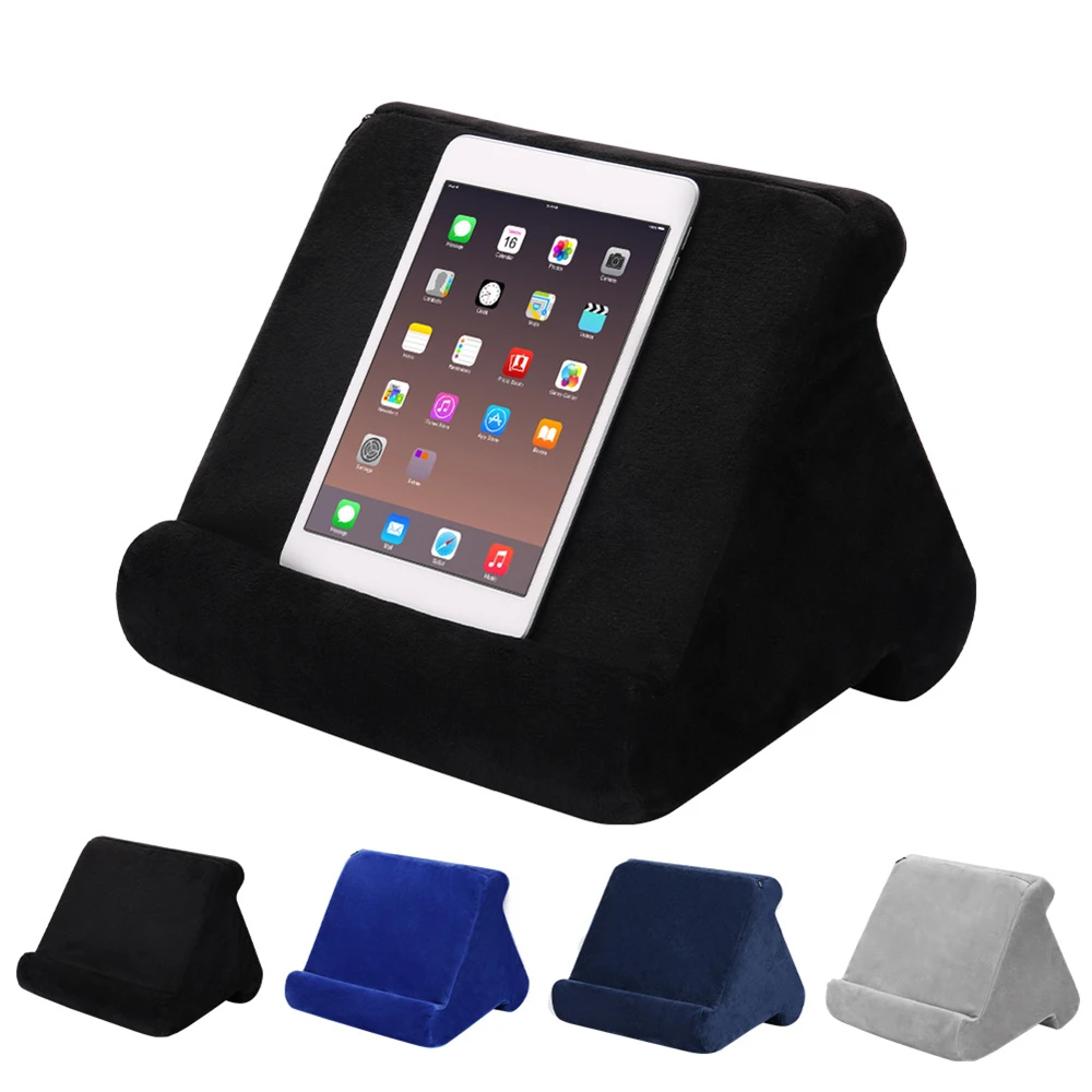 Venta caliente Soporte de tableta, almohadilla de almohada suave, soporte para tableta o teléfono con soporte de bolsillo de almacenamiento para iPad, cojín de descanso, soporte de lectura WGwgrNNGd0J