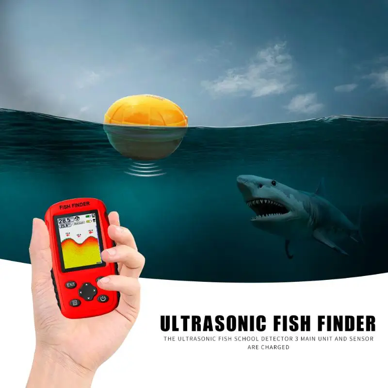 

Hot Sale Fish Finder Multi-function Wireless Fish Finder 40m Depth Sonar Sensor Echo Sounder Alarm Fishing Tackle
