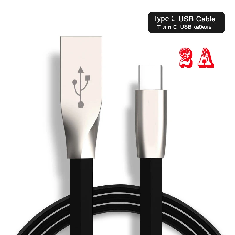 Type C 5A супер быстрый зарядный USB-C кабель для передачи данных телефон QC 4,0 USB кабель для huawei P20 mate 20 Pro для samsung S9 - Цвет: 2A Cable Black