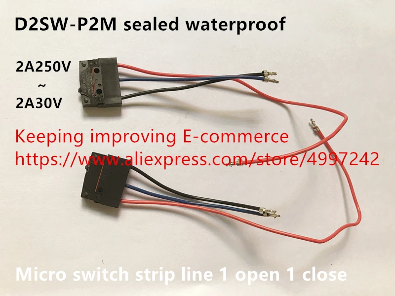 Оригинальный новый 100% D2SW-P2M герметичный водозащищенный Микровыключатель полосковый волновод 1 открытая 1 близко
