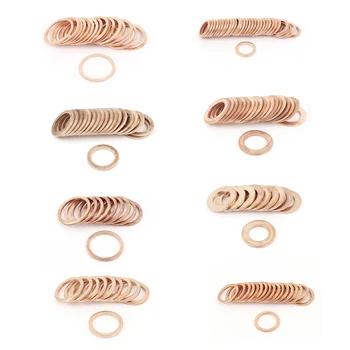 

20Pcs Copper Crush Washer Flat Ring Gasket Fitting 12mmx16mmx1.5mm