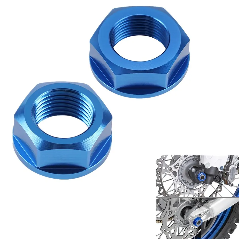 NICECNC Wheel Axle Nut Front Rear Axle Nut Screw For Yamaha YZ250F
