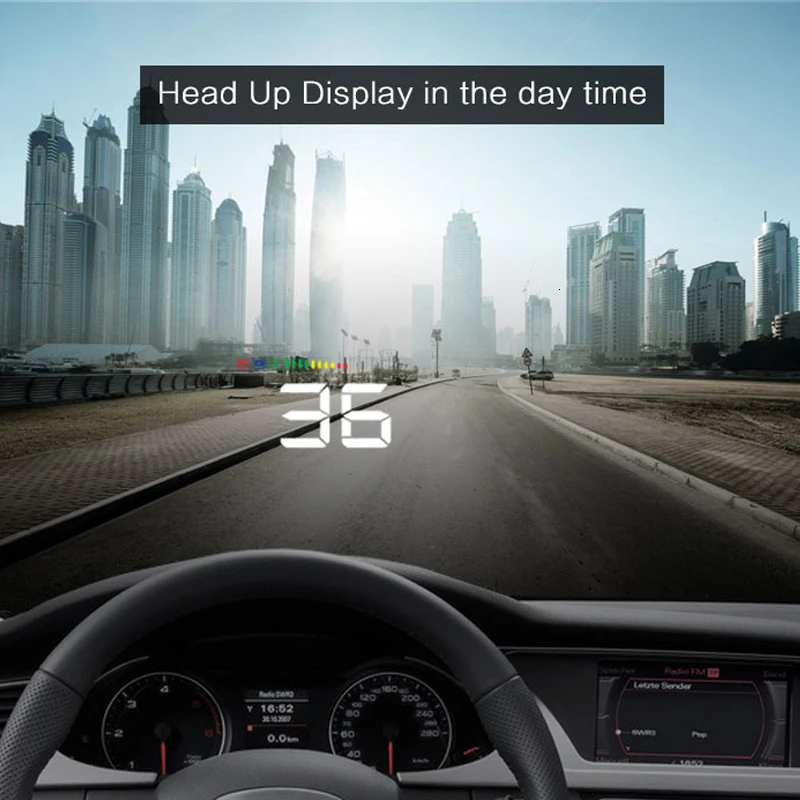 OHANEE автомобильный проектор Спидометр OBD2/OBDII 3,5 дюймов Автомобильный HUD A500 Автомобильный дисплей HUD Лидер продаж