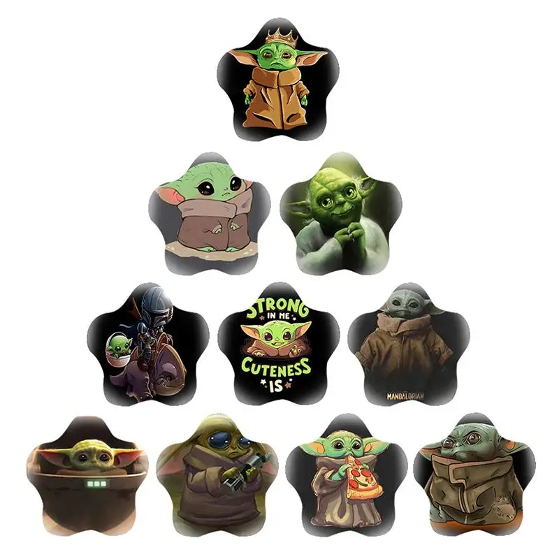 Стеклянный кабошон в форме звезды с плоским основанием для детских ювелирных